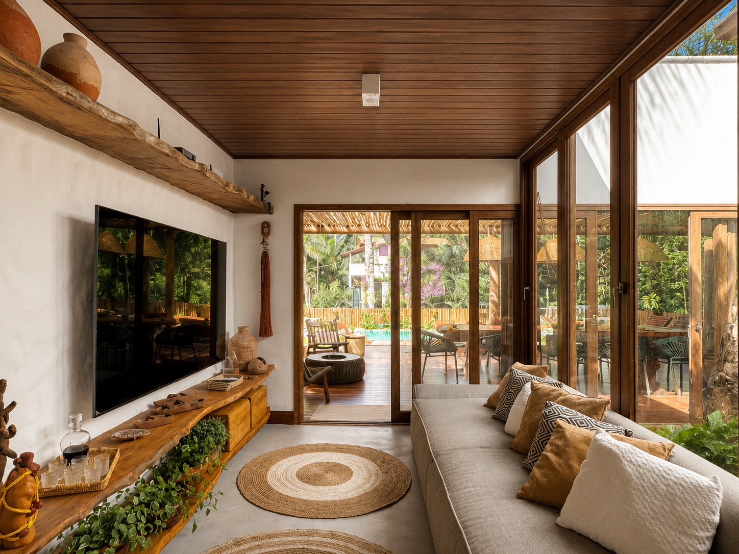 Sala de estar da casa